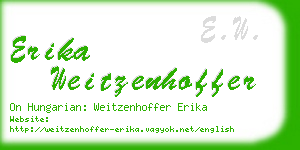 erika weitzenhoffer business card